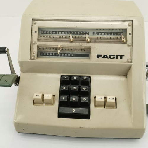Facit Model 1004 calculator used, functional, from 1960
