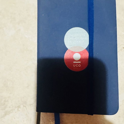 UCO Université Catholique de l'Ouest Notebook agenda new, navy blue