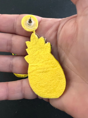 Pineapple earrings new