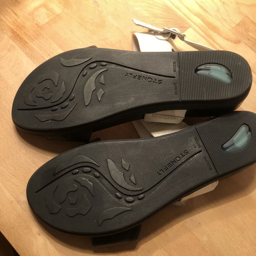 Stonefly Anatomic Women’s Leather Sandals Size 37 Black and White New