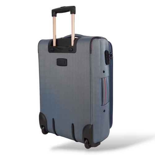 Diplomat ZC6039 suitcase set of 3, new, blue fabric