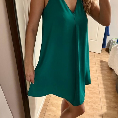 green mini dress zara Dresses | Zara Pleated Hem | Color: perfect for summer. Zara | Dresses | Zara