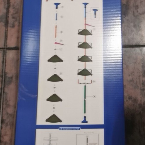 Bathroom corner shelf with 4 adjustable shelves and suction cups
