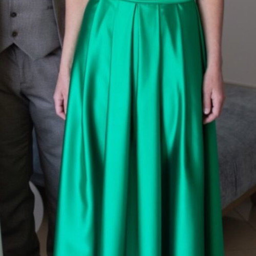 Women's dress for wedding or baptism like new, emerald, size S