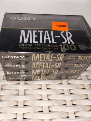 Sony Metal SR 100 Type IV аудио касети нови фабрично запечатани комплект от 4