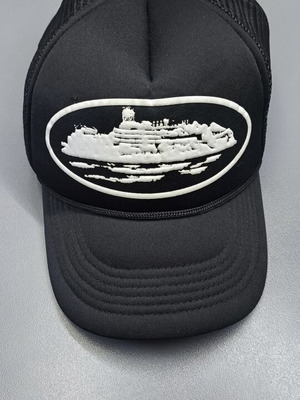 Corteiz hat, black, one size