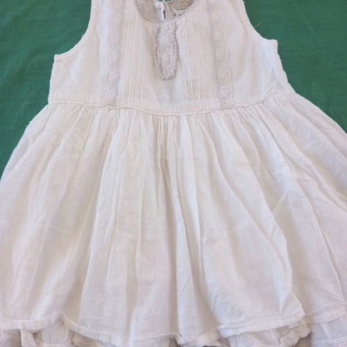 White Premaman dress in excellent condition for 18-month-old girl
