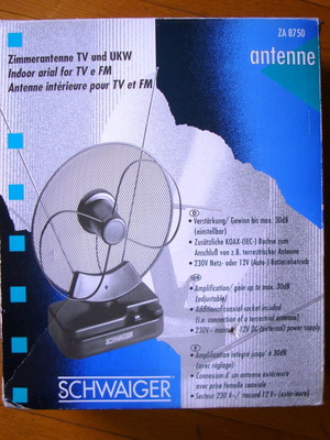 Schwaiger ZA 8750 φορητή ενεργή κεραία TV/FM