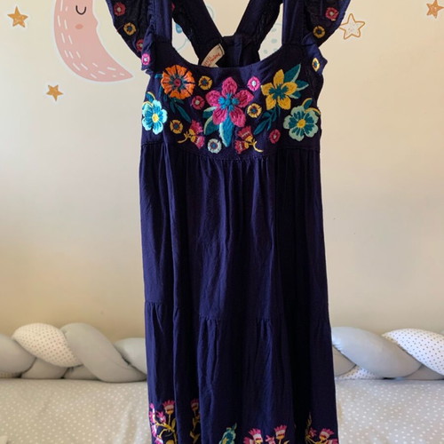 Dpam dress for girl 6 years (116cm) dark blue flawless