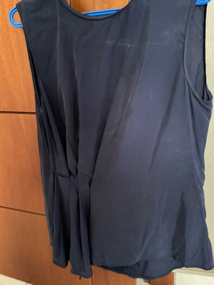 Zara blue fitted blouse like new, size M