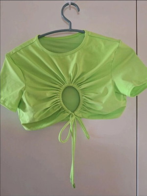 Skims crop top like new, green, size S