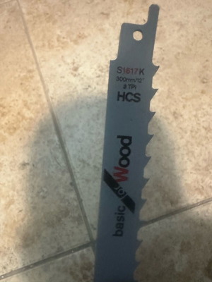Bosch Λάμα σπαθοσέγας ξύλου 300mm Bosch S1617K HCS