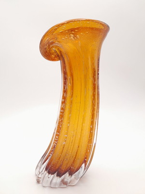 Glass vase 36cm handmade new