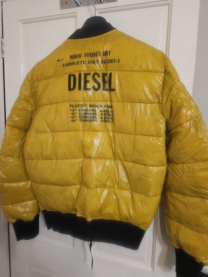 Diesel W-ON Giacca bomber jacket size L new yellow
