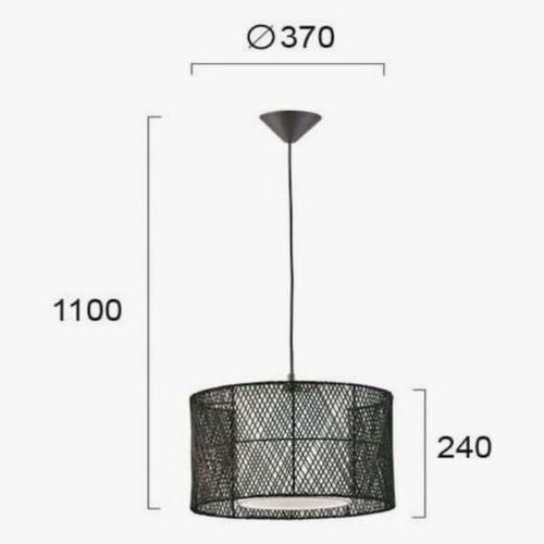 Viokef Grido adjustable hanging light brown with rope like new