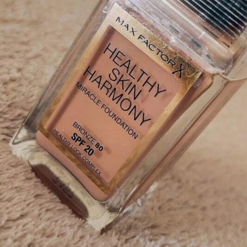 Max Factor Healthy Skin Harmony Miracle Foundation SPF20 80 Bronze 30ml new