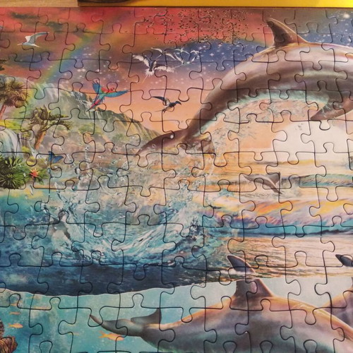 Ravensburger Puzzle 300 pieces like new with marine image