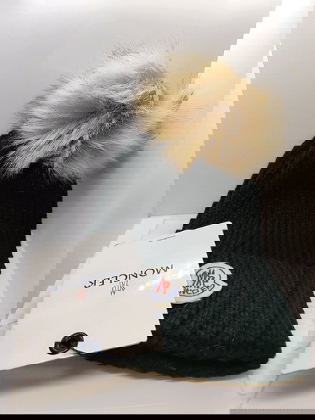 Moncler σκουφάκι μαυρο
