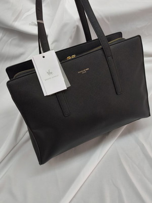 David Jones black large shoulder handbag new