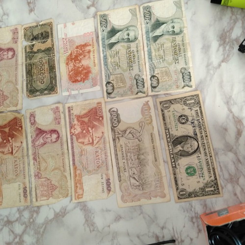 Old collectible banknotes, Greece