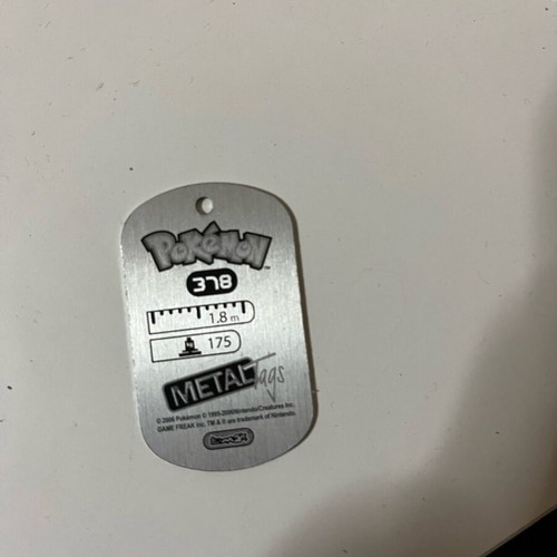 Pokémon metal card Regice like new