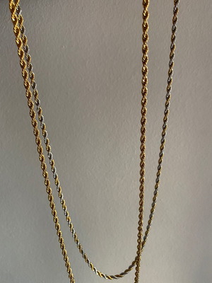 Steel twisted chain necklaces 50cm new
