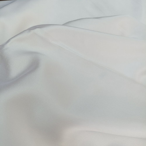 Italian satin fabric new, white, double-sided finish