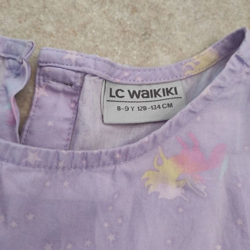 Lc Waikiki Girl's Summer Dress 8 Years Unicorn Like New, Purple