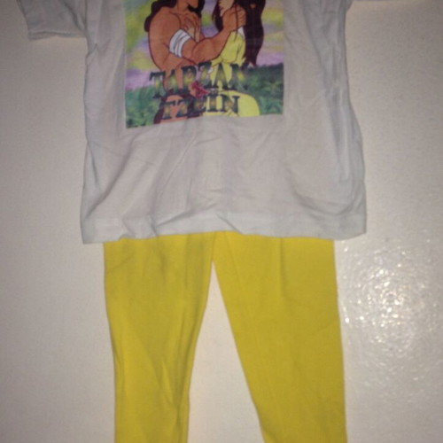 Tarzan Jane set t-shirt and leggings No4 new multicolor