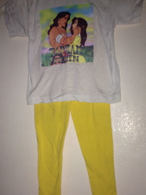 Tarzan Jane set t-shirt and leggings No4 new multicolor