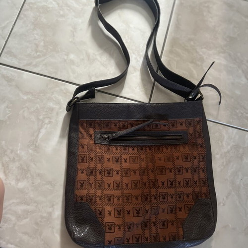 Playboy Vintage Monogram Crossbody Bag used, brown