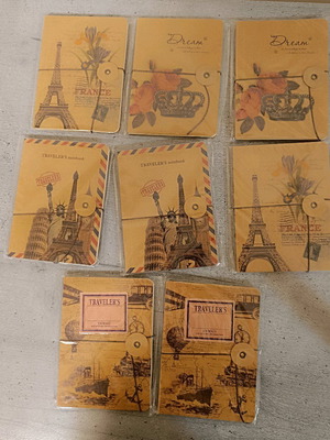 Χάρτινα σημειωματάρια Α6 καινούργια σετ 8 τεμάχια