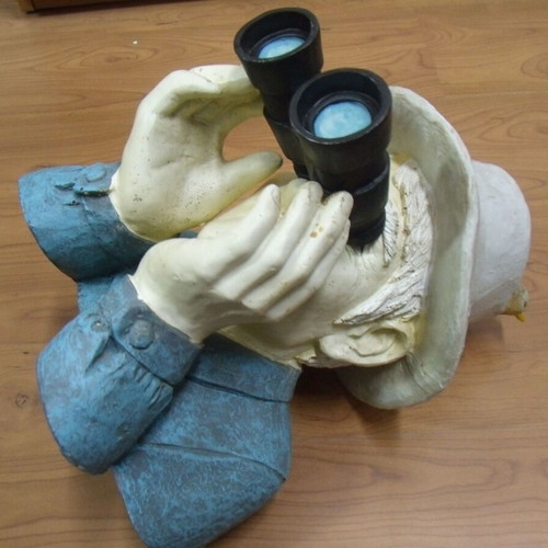 Old tabletop figure used, 30 cm, synthetic material