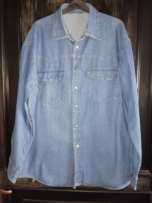 Unisex τζήν πουκάμισο Style σαν καινούργιο, μπλε, μέγεθος XL