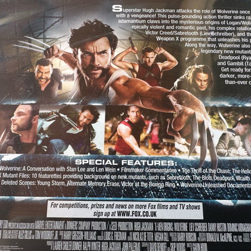 Wolverine 2 movies Blu-Ray with English subtitles, like new