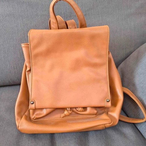 Women's backpack camel color like new, medium size
