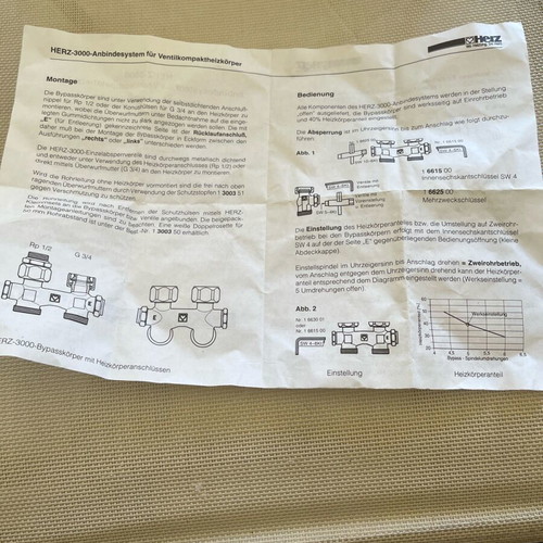 Herz heating valve new