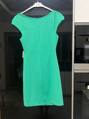 Rinascimento cotton midi dress like new, green, size S
