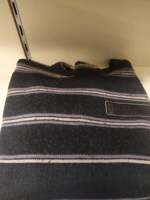 Knitted men's sweater used, size L, black