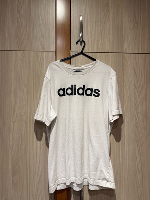 Adidas men's short-sleeved white shirt medium like new