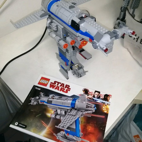 Lego Star Wars 75188 used, all pieces assembled without figures