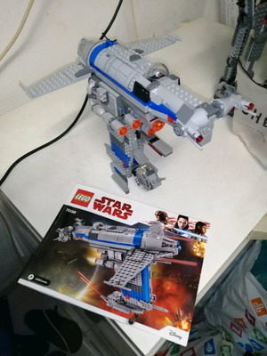 Lego Star Wars 75188 used, all pieces assembled without figures