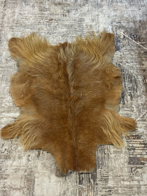 Leather goat rug used
