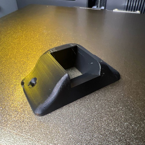 3D printed PETG rearview camera mount for car, black
