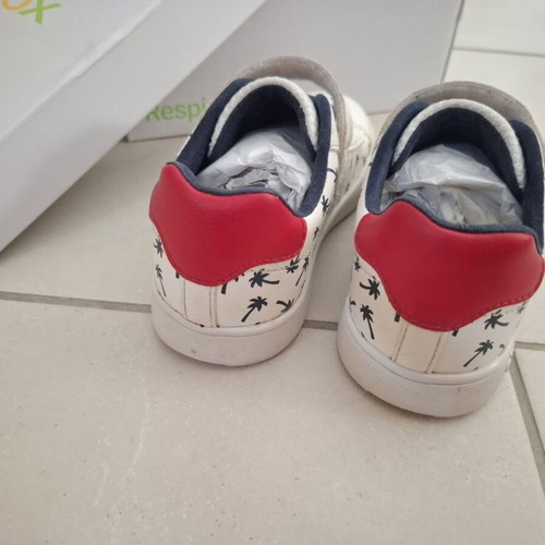Geox sneakers size 27 EU used, white and red boys' shoes