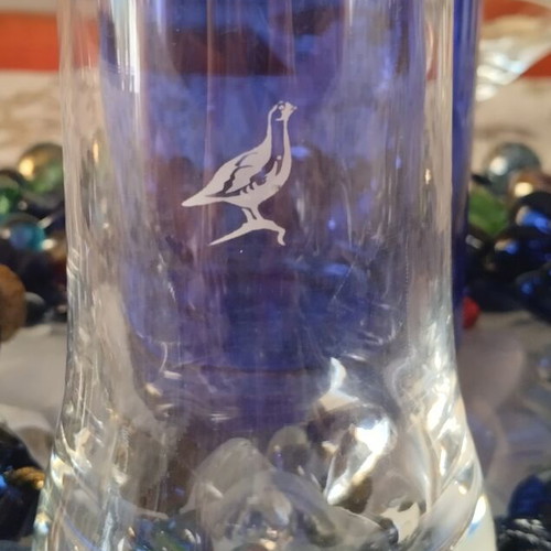 Famous Grouse Tumbler glass like new, heavy crystal whisky