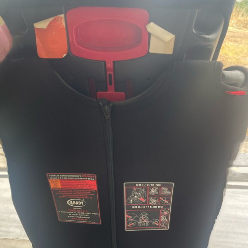 4Baby Aspen Car Seat used, Chilli Pepper Red, 9-36 kg