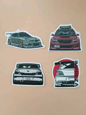 Αυτοκόλλητα Subaru Impreza σετ 4 καινούργια