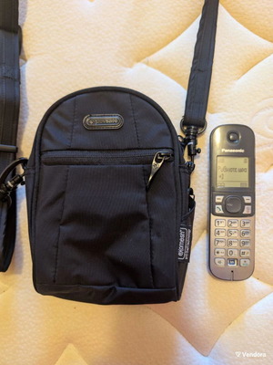 Pacsafe Metrosafe 100 GII hip and shoulder bag used, black and grey