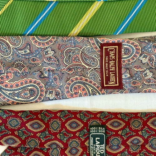 Vintage ties used, pack of 13, branded